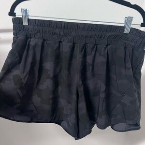 Lululemon Athletica Black Camo Athletic Shorts